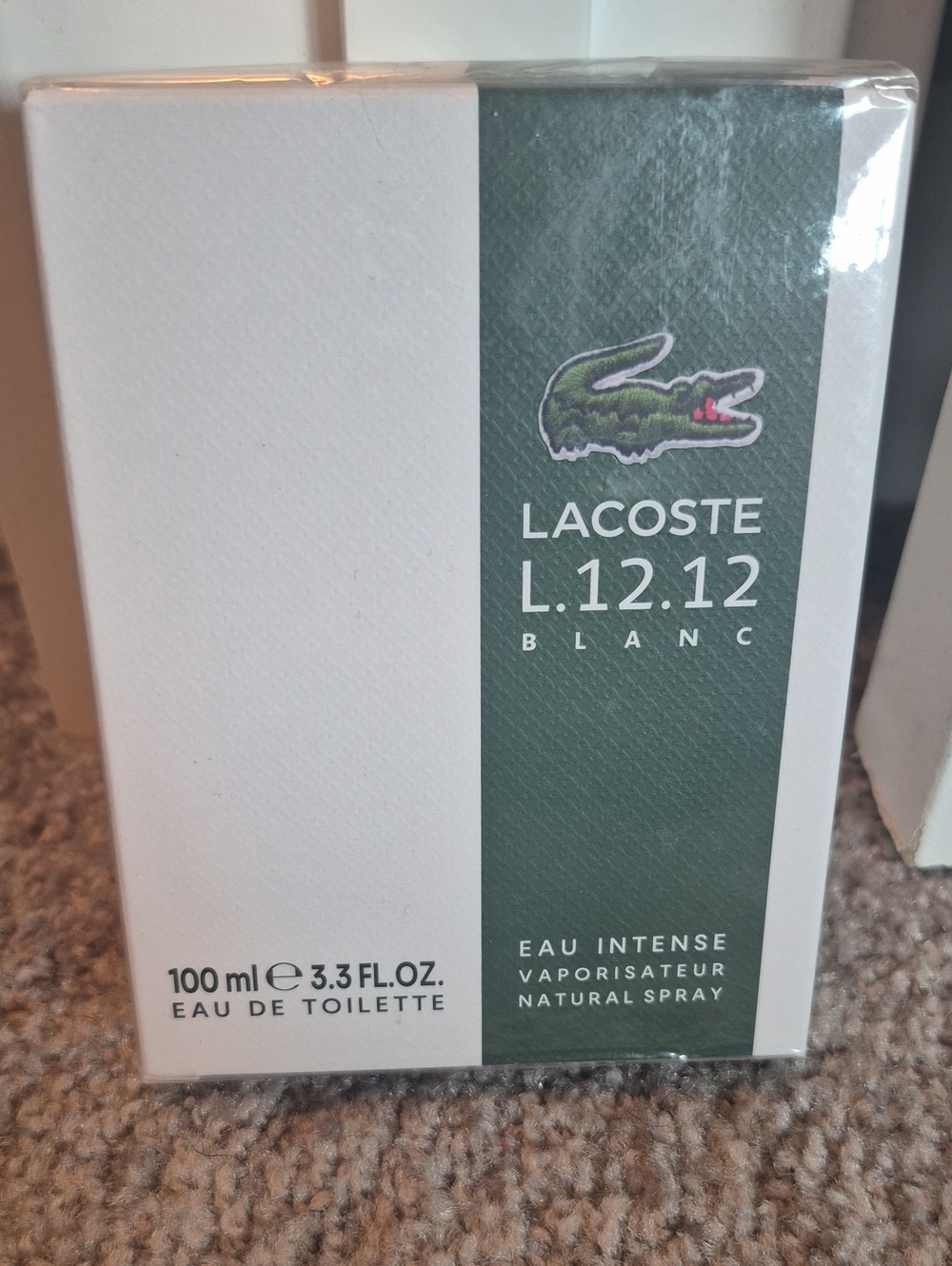 Lacoste L.12.12 Blanc Eau Intense EDT 100ml White and Green Box